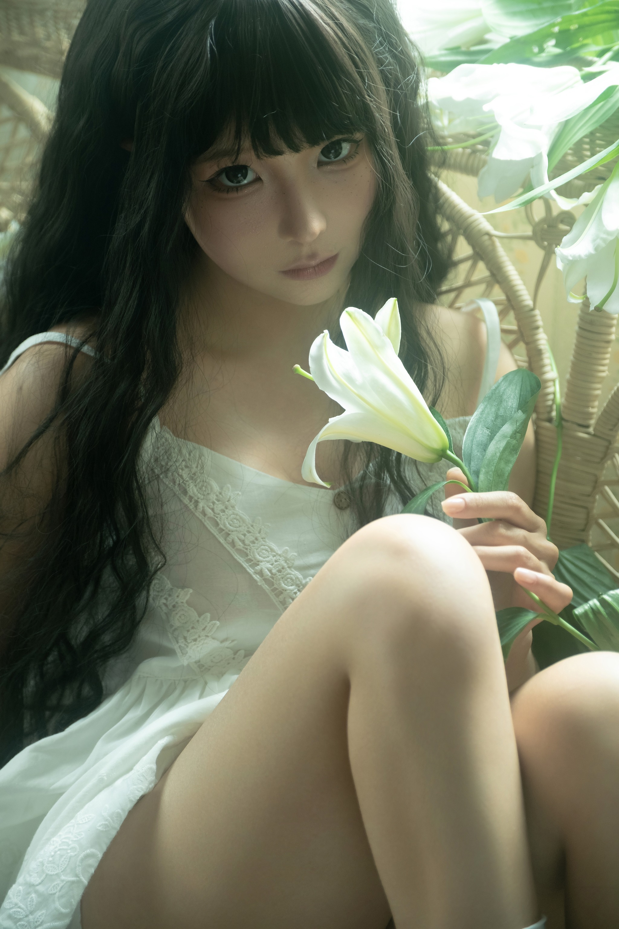 蠢沫沫 - NO.373 2024年会员 白吊带[36P]-XikXak